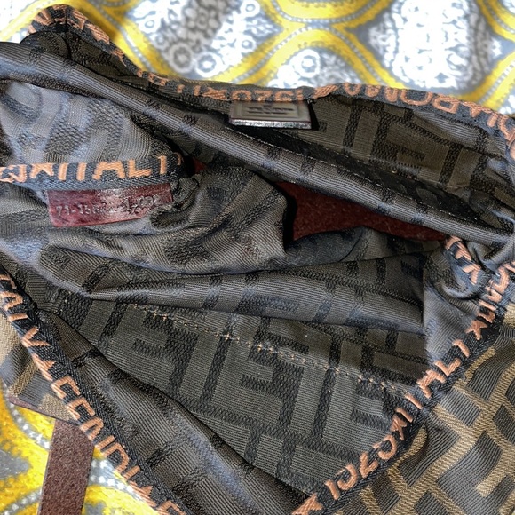 Mini fendi Zucca nylon tote bag - Picture 6 of 13